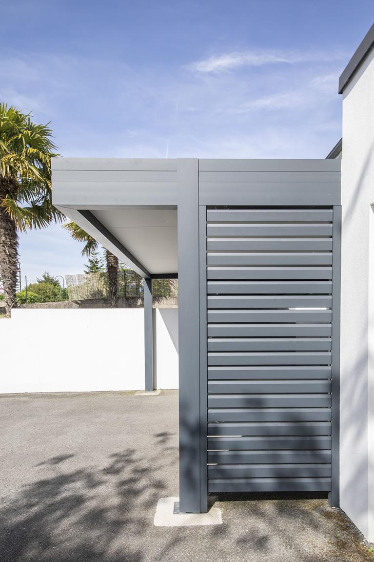 Carport 2 poteaux : Abris voiture 2 pieds Akena