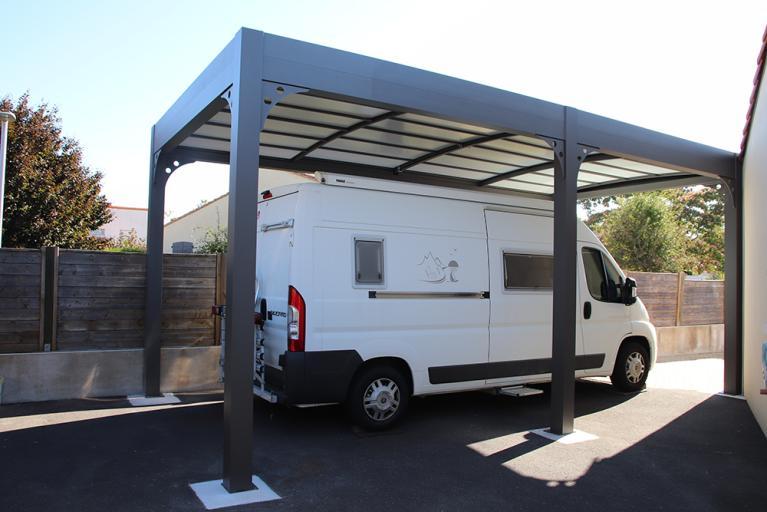 Carport pour camping-car en aluminium et polycarbonate Hegoa - 20