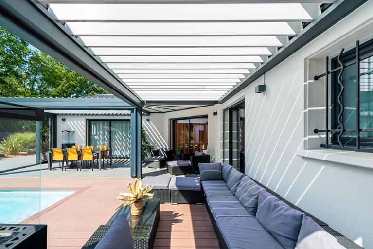 Akena Pergola - Double pergola bioclimatique - Salon