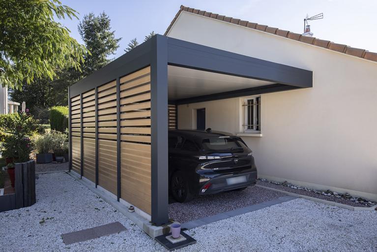 Akena Carport - Adossé - Voiture protégée