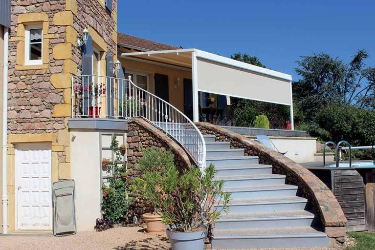 Pergola à toile enroulable